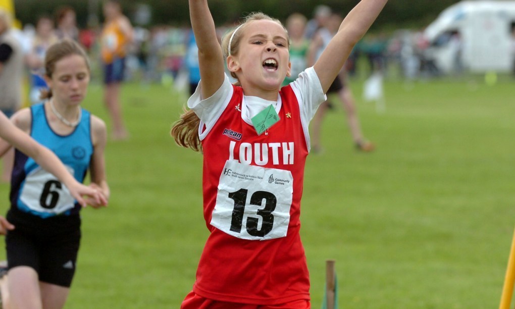 Amy McTeggart wins at National Athletics Finals (Mosney, August 2007)