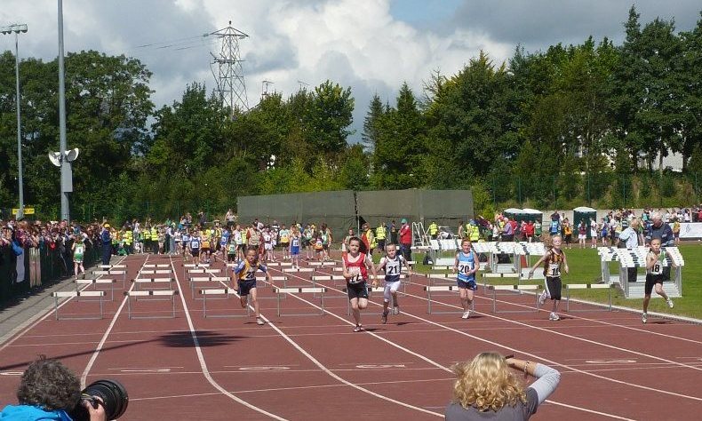 Kate Kelly wins her heat at National Athletics Finals (Athlone, August 2012)